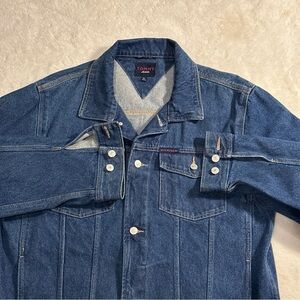 Vintage Y2K Men's Tommy Hilfiger Jean Jacket Size‎ XL